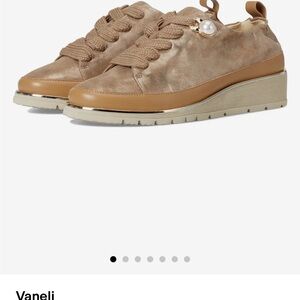 Vaneli Women's Brown Sneakers with Pearl Detail new in box